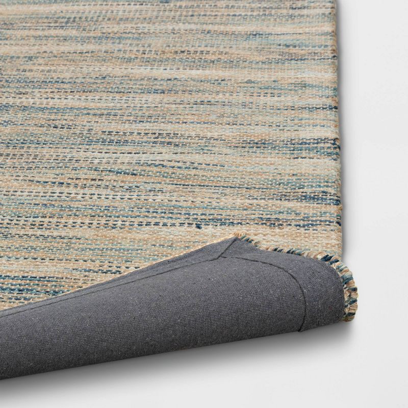 slide 4 of 4, 5'x7' Woven Area Rug Indigo - Threshold™, 1 ct