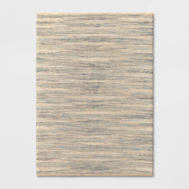 slide 1 of 4, 5'x7' Woven Area Rug Indigo - Threshold™, 1 ct