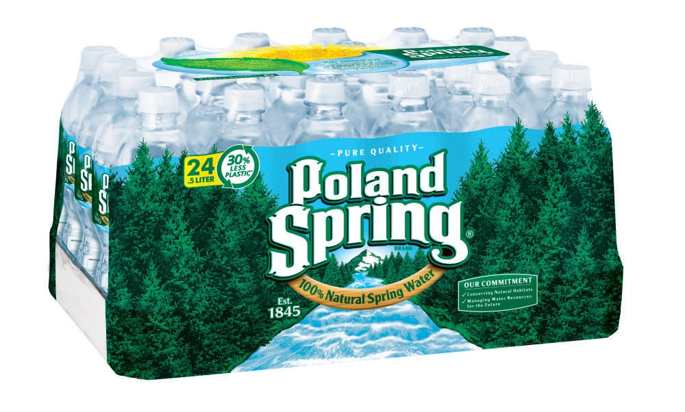 slide 1 of 3, Poland Spring 24 -Pack 16.9-fl oz Spring Bottled Water, 1 ct