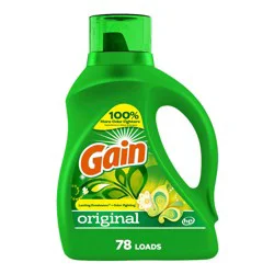 Gain Original HE Concentrated Liquid Laundry Detergent 78 Loads - 113 fl oz