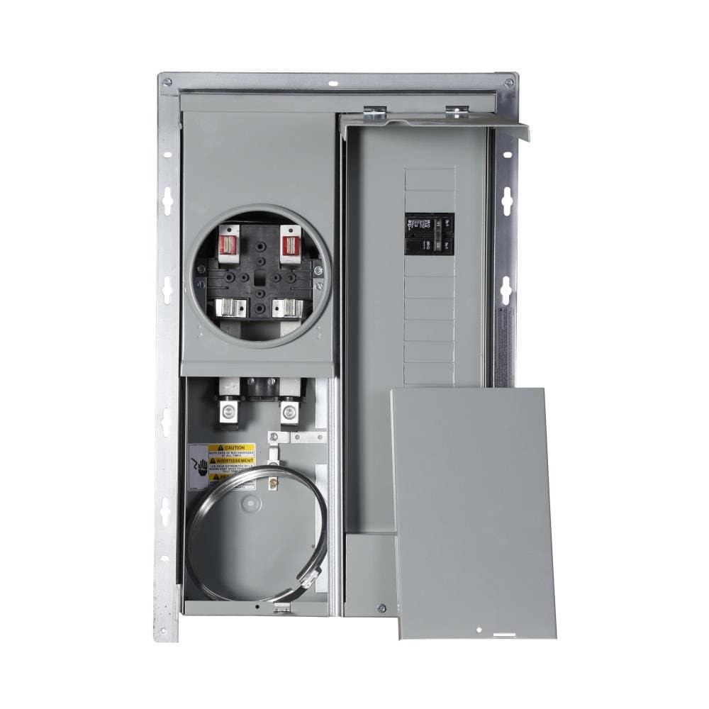 slide 2 of 5, Eaton Type BR 125 -Amp 12 -Spaces 24 -Circuit Outdoor Main Breaker Meter Combo Load Center, 1 ct