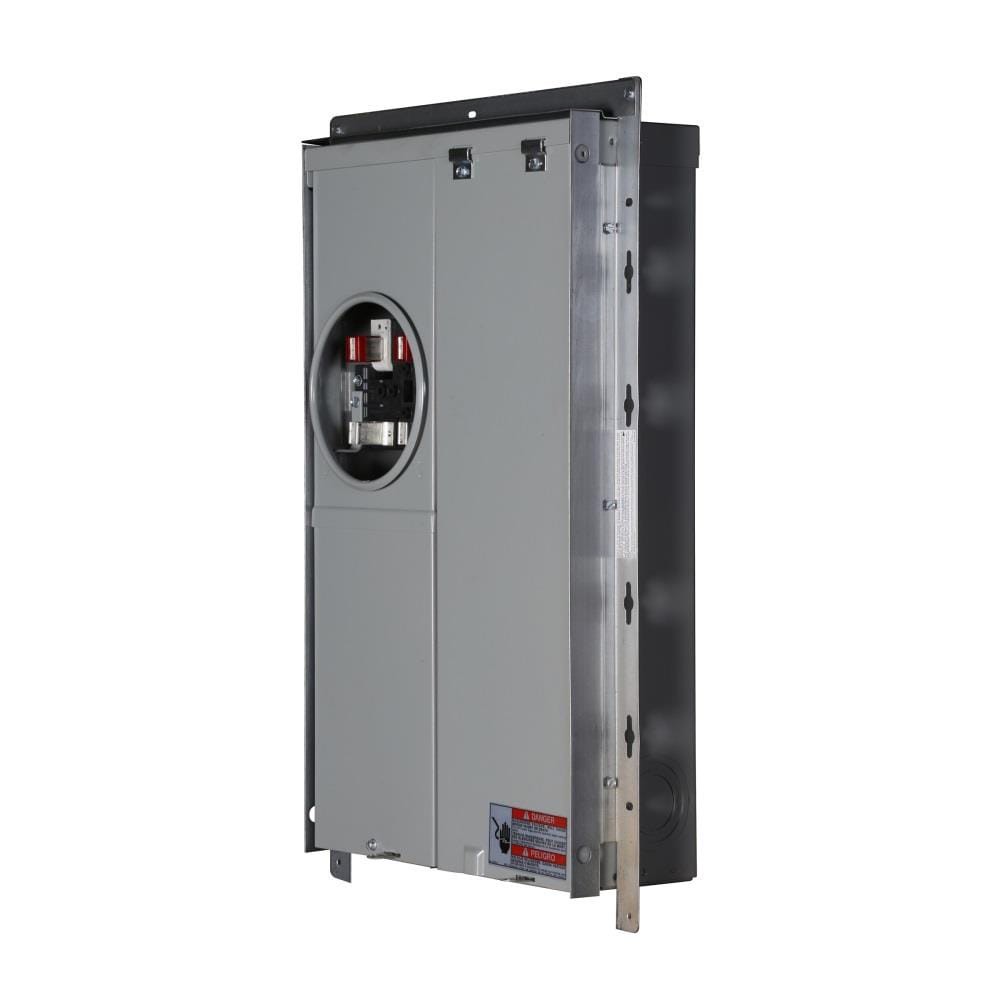 slide 3 of 5, Eaton Type BR 125 -Amp 12 -Spaces 24 -Circuit Outdoor Main Breaker Meter Combo Load Center, 1 ct