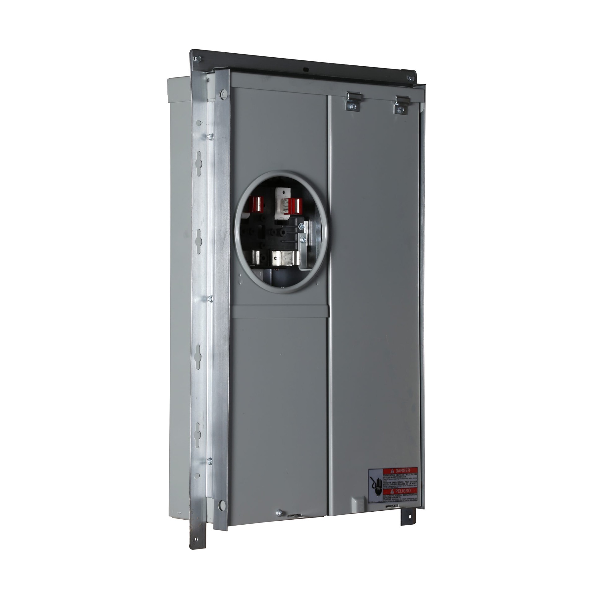 slide 1 of 5, Eaton Type BR 125 -Amp 12 -Spaces 24 -Circuit Outdoor Main Breaker Meter Combo Load Center, 1 ct