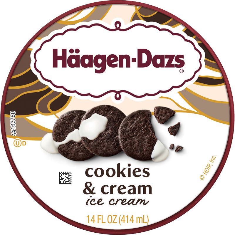 slide 5 of 9, Haagen-Dazs Cookies & Cream Ice Cream - 14oz, 14 oz