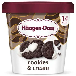 Haagen-Dazs Cookies & Cream Ice Cream - 14 fl oz