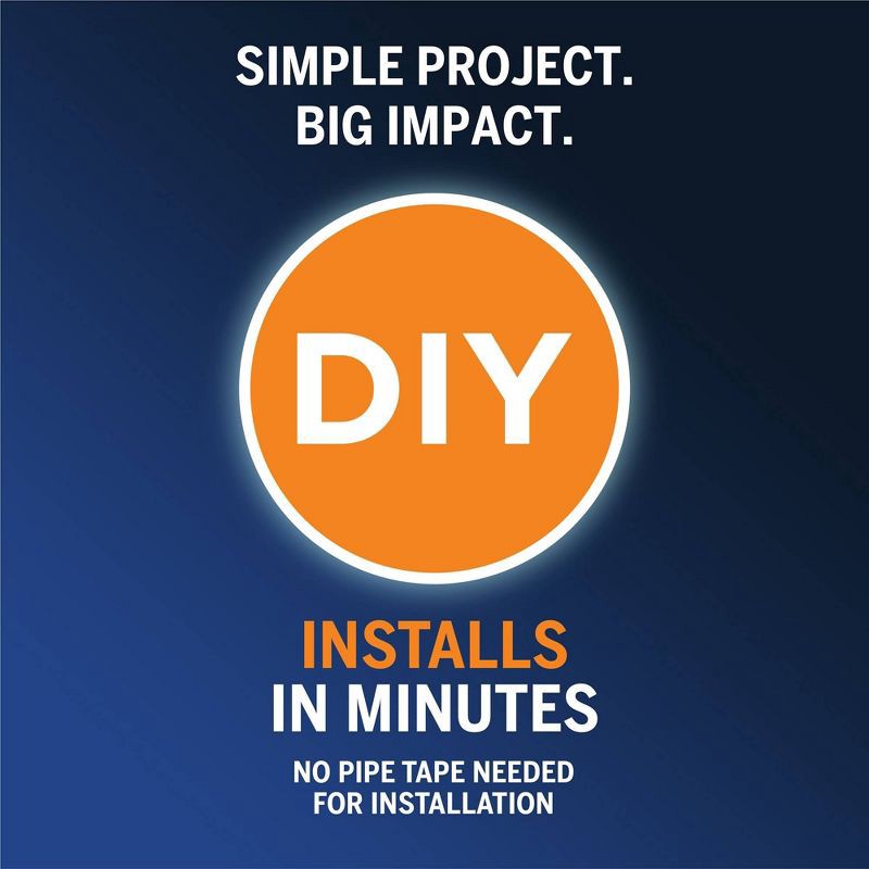 slide 3 of 7, 6 Mode Power Pulse Hand Held Shower Head Brushed Nickel - Waterpik: EPA WaterSense, Massage Setting, 5ft Hose, 1 ct