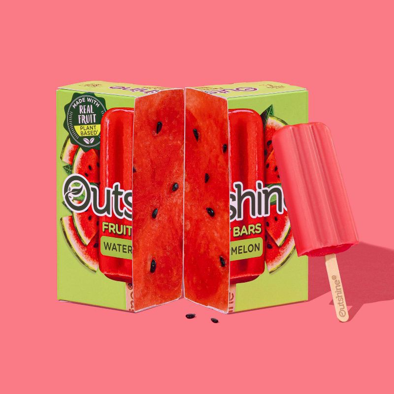 slide 6 of 12, Outshine Watermelon Frozen Fruit Bars - 6ct/15 fl oz, 6 ct, 15 fl oz