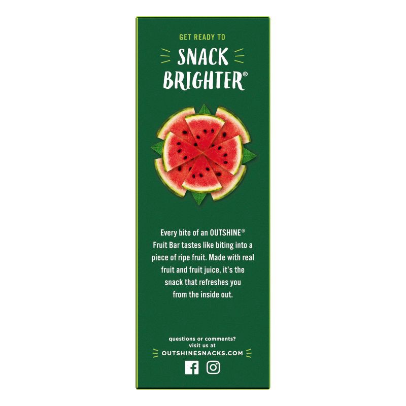 slide 10 of 12, Outshine Watermelon Frozen Fruit Bars - 6ct/15 fl oz, 6 ct, 15 fl oz
