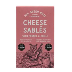 Pea Green Boat Fennel & Chili Cheese Sablés
