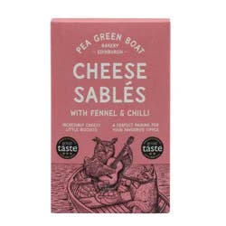 Pea Green Boat Fennel & Chili Cheese Sablés