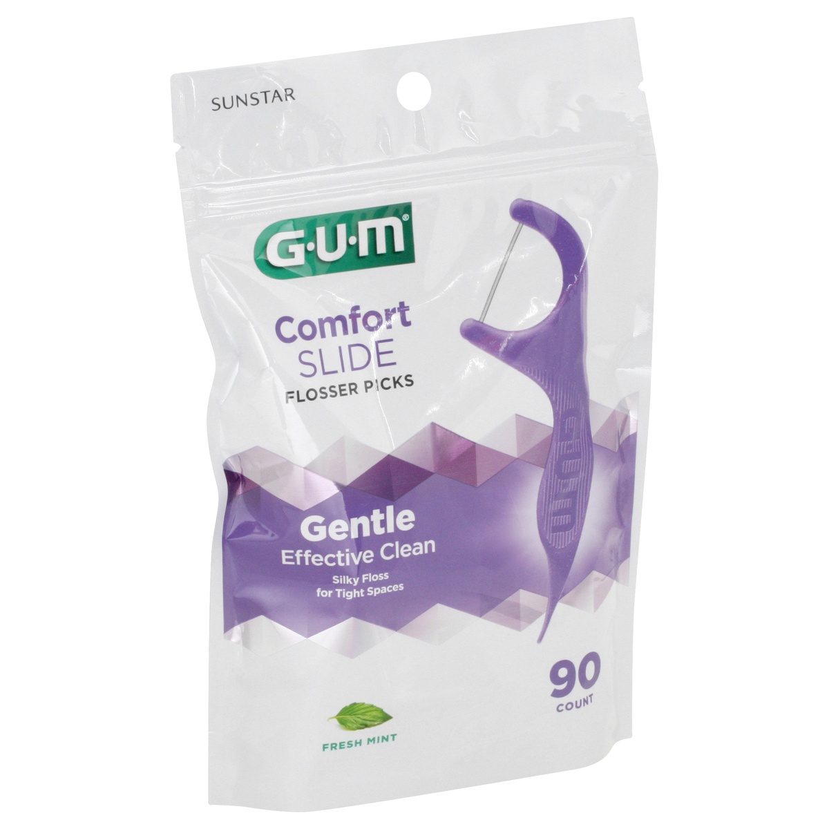 slide 2 of 9, G-U-M Comfort Slide Floss Picks, Perfect for Tight Teeth, Extra Strong Shred-Resistant, 90ct, 90 ct