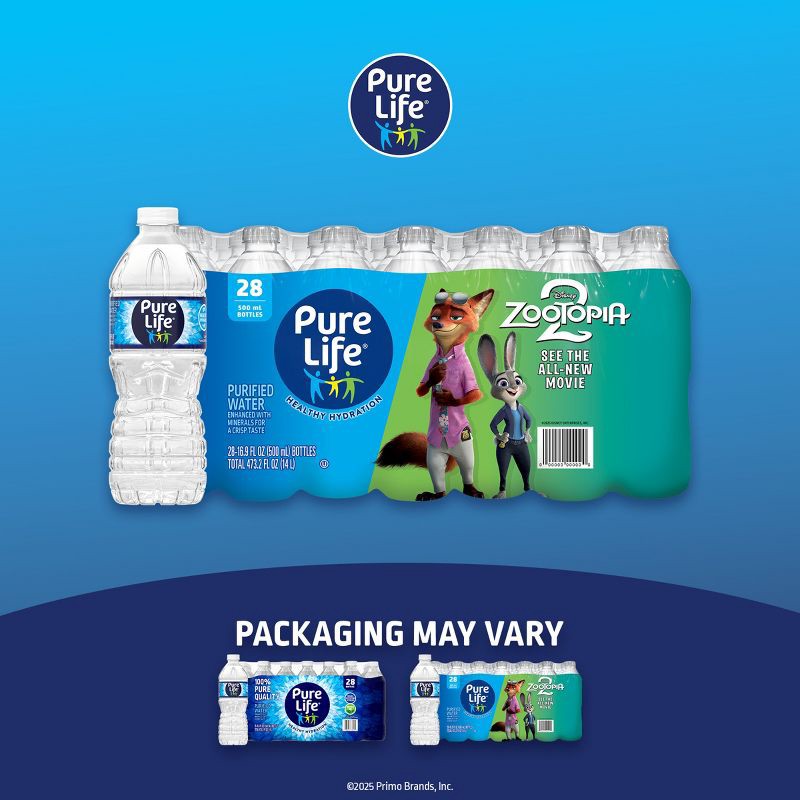 slide 4 of 9, Pure Life Purified Water - 28pk/16.9 fl oz Bottles, 28 ct, 16.9 fl oz