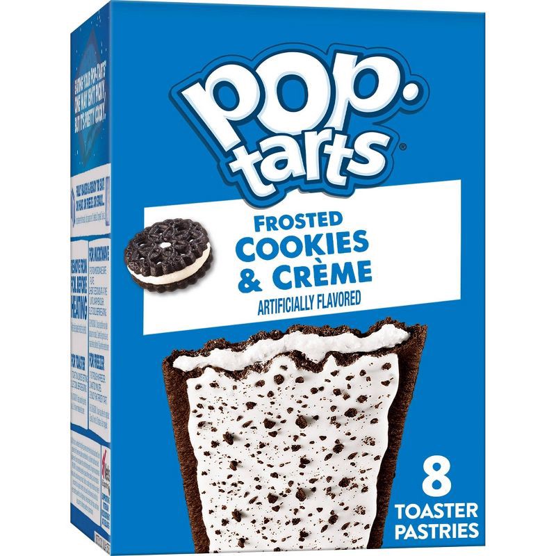 slide 1 of 10, Pop-Tarts Frosted Cookies & Cream Pastries - 8ct/13.5oz, 8 ct; 13.5 oz