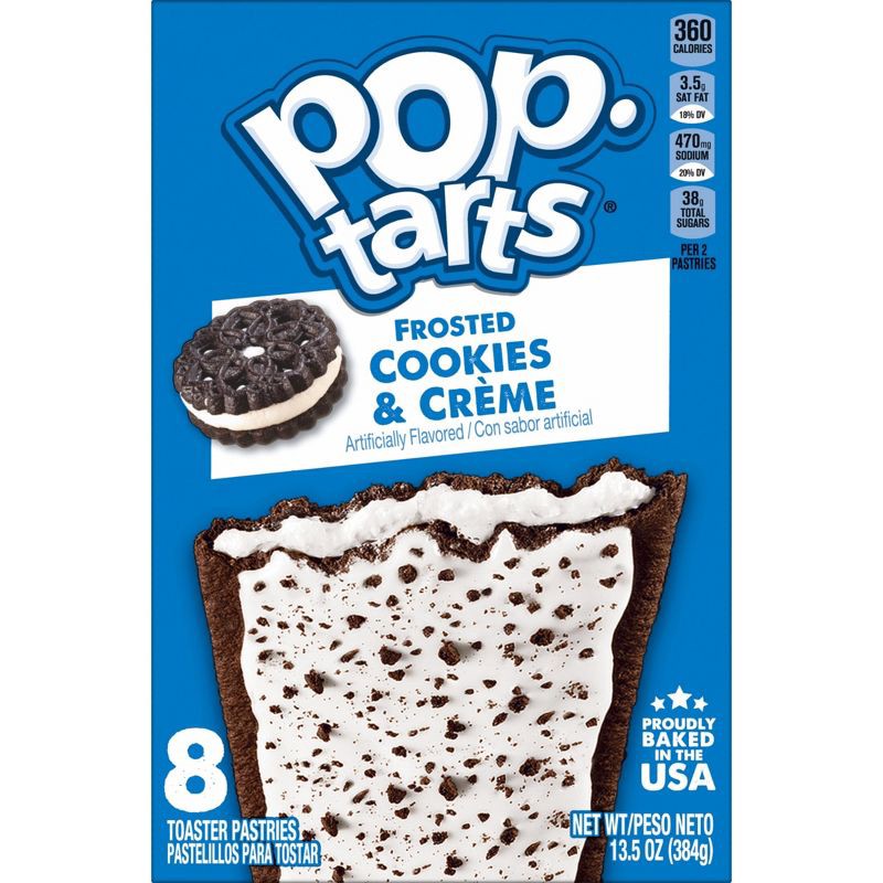 slide 9 of 10, Pop-Tarts Frosted Cookies & Cream Pastries - 8ct/13.5oz, 8 ct; 13.5 oz