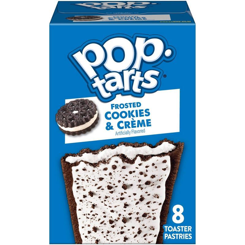 slide 1 of 10, Pop-Tarts Frosted Cookies & Cream Pastries - 8ct/13.5oz, 8 ct; 13.5 oz