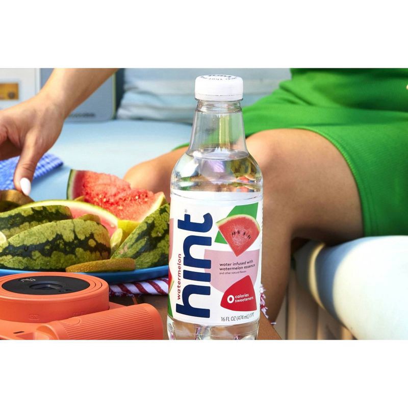 slide 3 of 8, hint Watermelon Flavored Water - 16 fl oz Bottle, 16 fl oz