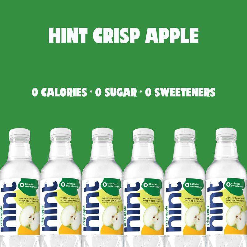 slide 4 of 8, hint Crisp Apple Flavored Water - 16 fl oz Bottle, 16 fl oz