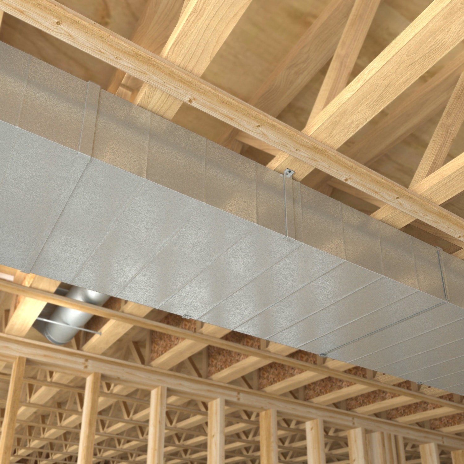 slide 4 of 6, IMPERIAL Galvanized steel Trunk duct, 1 ct