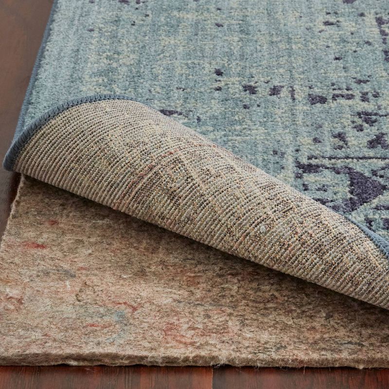 slide 6 of 7, 5'x7' Overdyed Area Rug Turquoise - Threshold™, 1 ct