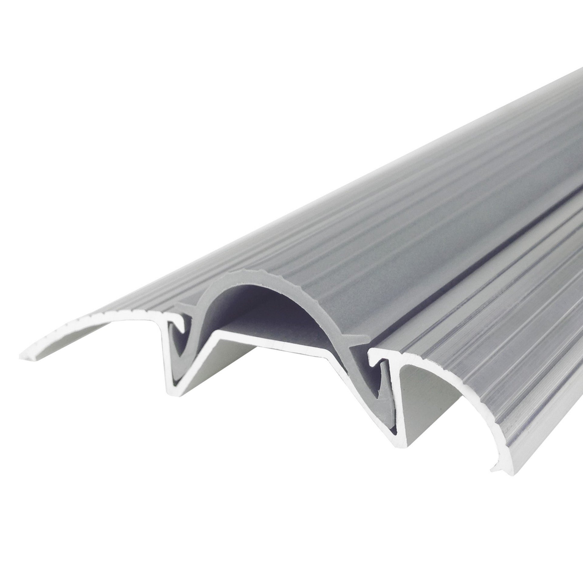 slide 3 of 6, M-D 36-in x 3-in Aluminum Door threshold (Install with Screws), 1 ct