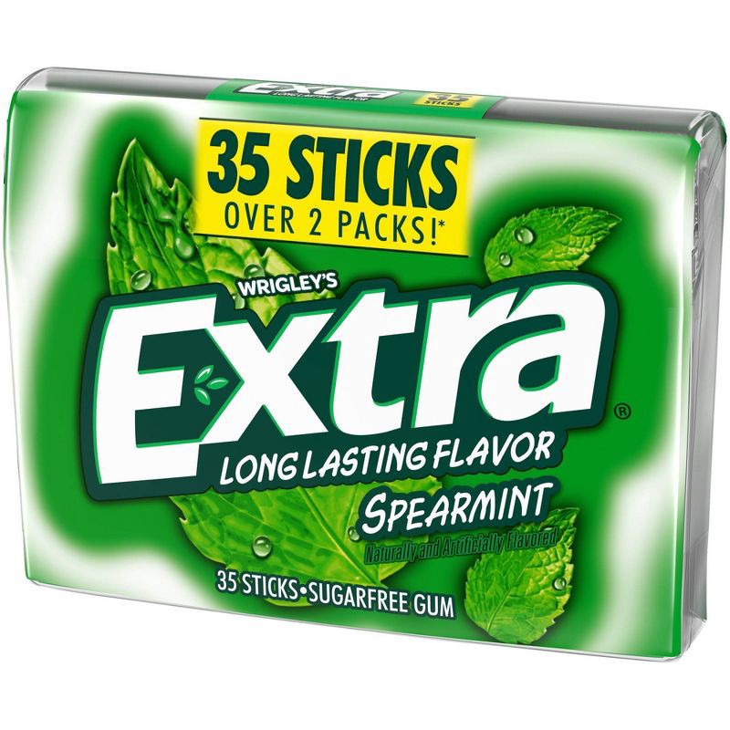 slide 10 of 10, Extra Sugar-Free Spearmint Sugar Free Chewing Gum - 35ct, 35 ct