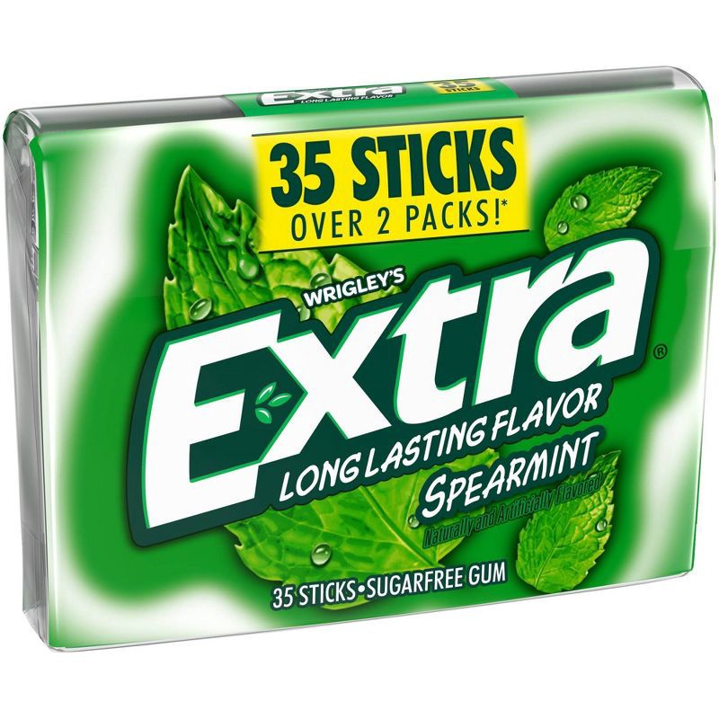 slide 1 of 10, Extra Sugar-Free Spearmint Sugar Free Chewing Gum - 35ct, 35 ct