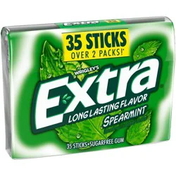 Extra Sugar-Free Spearmint Sugar Free Chewing Gum - 35ct