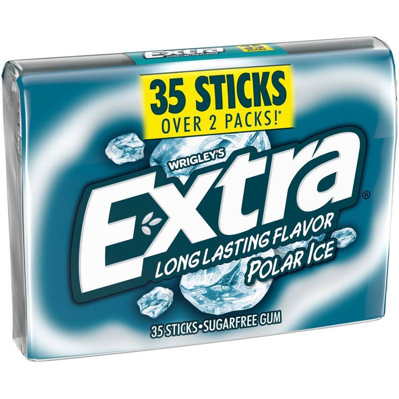 slide 2 of 11, Extra Sugar-Free Polar Ice Mint Chewing Gum - 35ct, 35 ct