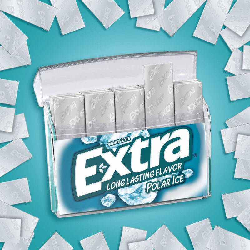 slide 3 of 9, Extra Polar Ice Sugar Free Mint Chewing Gum - 35ct, 35 ct