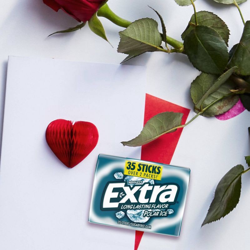 slide 6 of 12, Extra Sugar-Free Polar Ice Mint Chewing Gum - 35ct, 35 ct