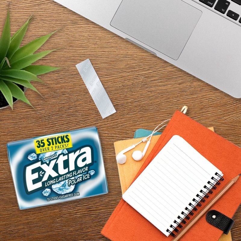 slide 6 of 9, Extra Polar Ice Sugar Free Mint Chewing Gum - 35ct, 35 ct