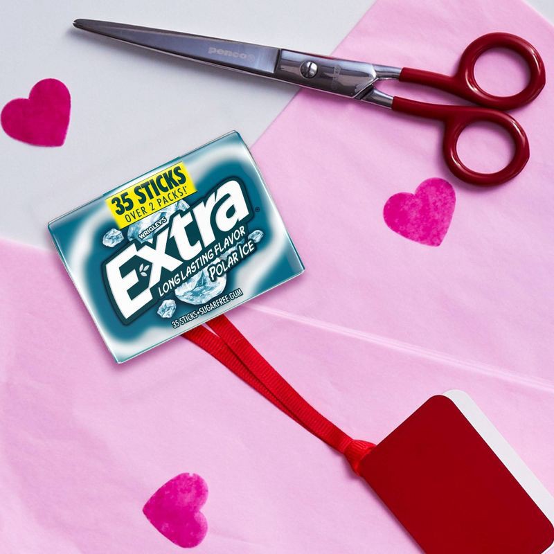 slide 7 of 12, Extra Sugar-Free Polar Ice Mint Chewing Gum - 35ct, 35 ct
