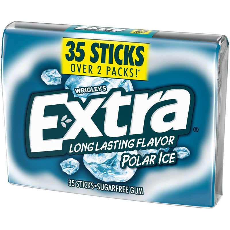 slide 9 of 11, Extra Sugar-Free Polar Ice Mint Chewing Gum - 35ct, 35 ct