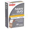 slide 6 of 25, Meijer Heavy Duty Adhesive Bandages, Antibacterial, 20 ct