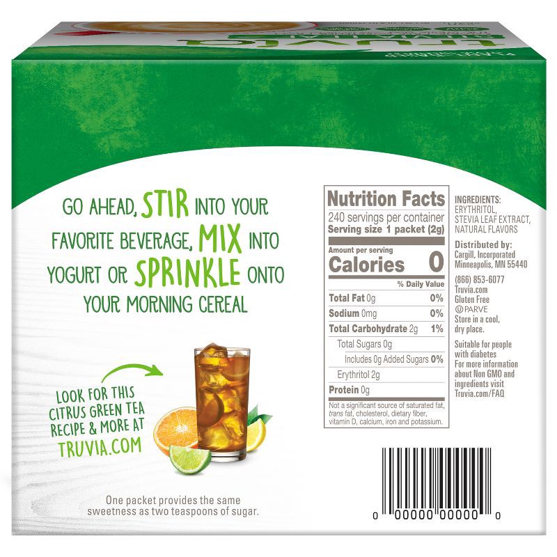 slide 2 of 6, Truvia Original Calorie-Free Sweetener from the Stevia Leaf Packets - 240 packets/16.9oz, 16.9 oz