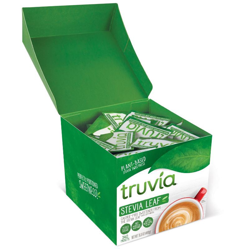 slide 3 of 6, Truvia Original Calorie-Free Sweetener from the Stevia Leaf Packets - 240 packets/16.9oz, 16.9 oz