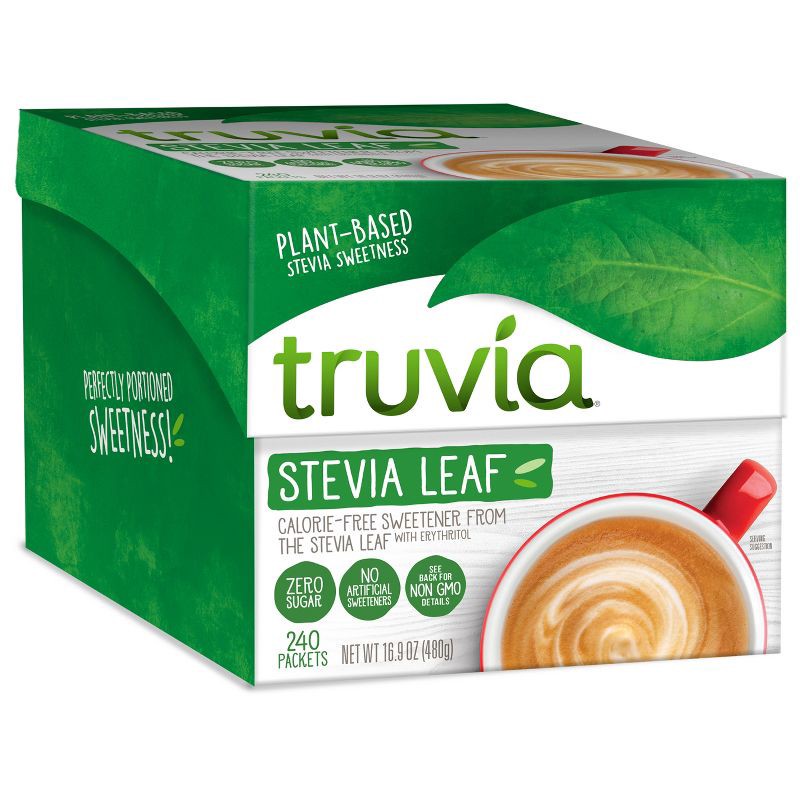 slide 1 of 6, Truvia Original Calorie-Free Sweetener from the Stevia Leaf Packets - 240 packets/16.9oz, 16.9 oz