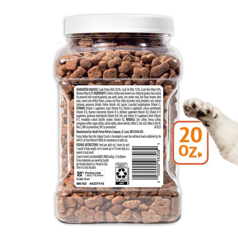 slide 10 of 12, Purina Friskies Party Mix Original Crunch Chicken Cat Treats - 20oz, 20 oz