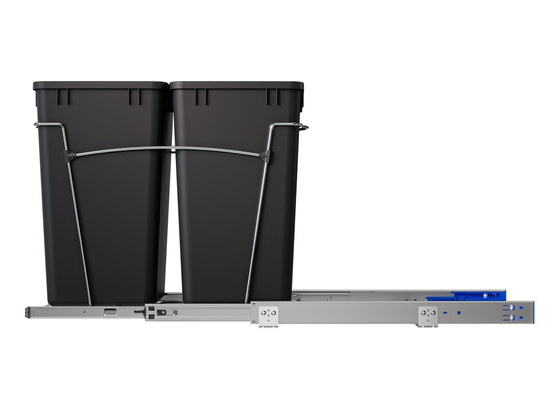 slide 4 of 6, Rev-A-Shelf 27.0-Quart Soft Close 2 Pull-out trash can, 1 ct