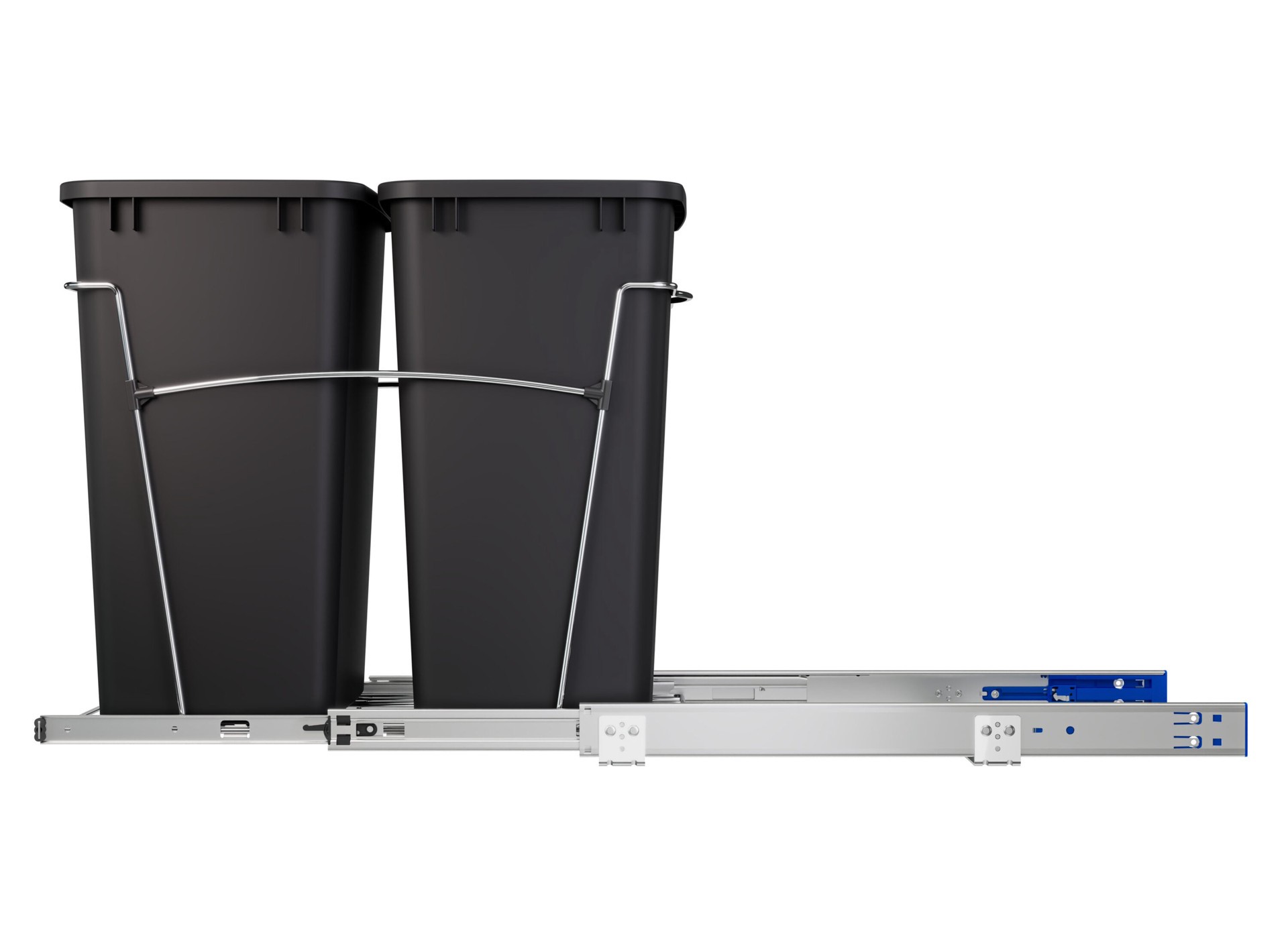 slide 4 of 6, Rev-A-Shelf 35.0-Quart Soft Close 2 Pull-out trash can, 1 ct