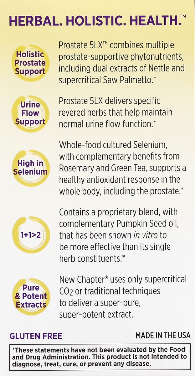 slide 3 of 5, New Chapter Prostate 5LX 180 ea, 180 ct
