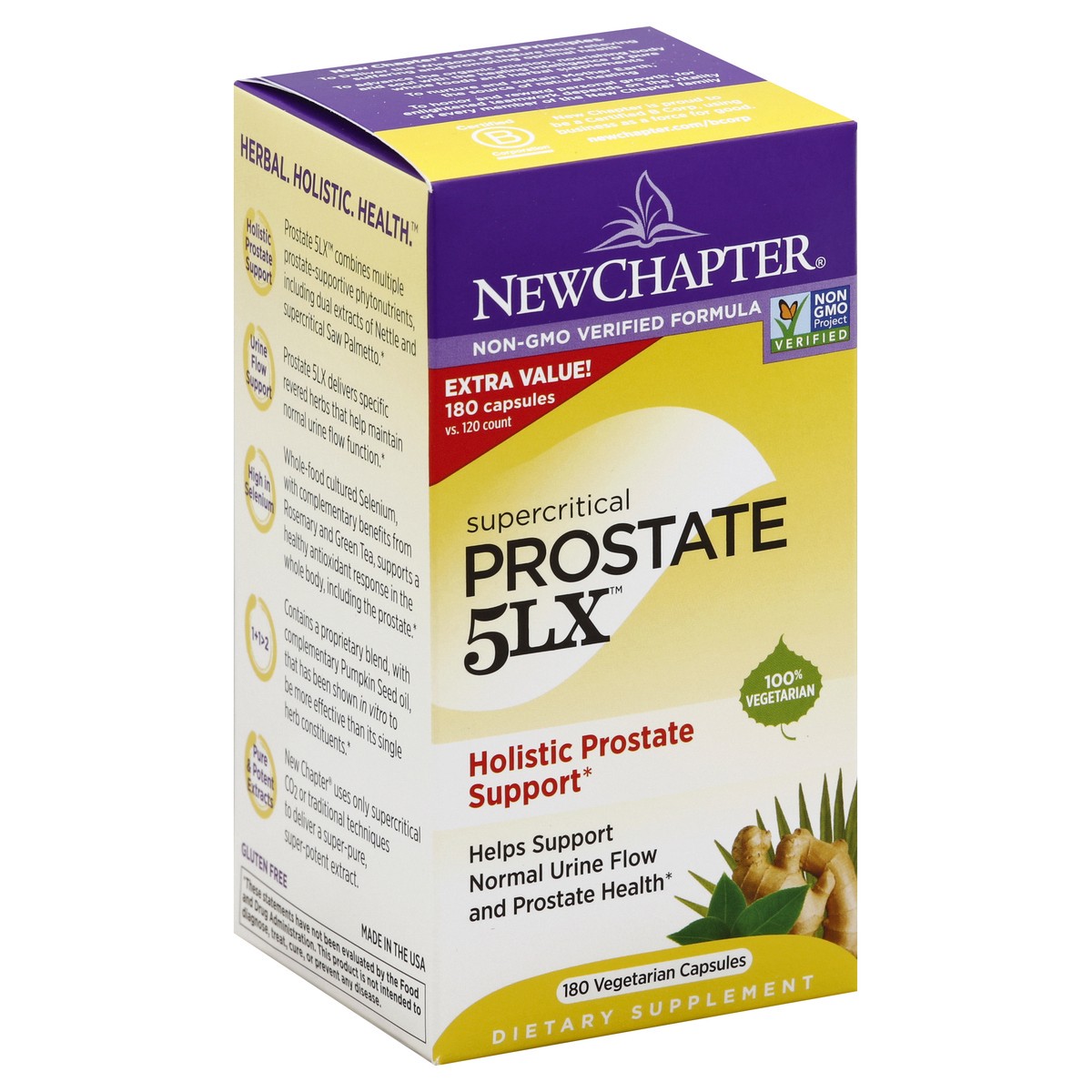 slide 4 of 5, New Chapter Prostate 5LX 180 ea, 180 ct