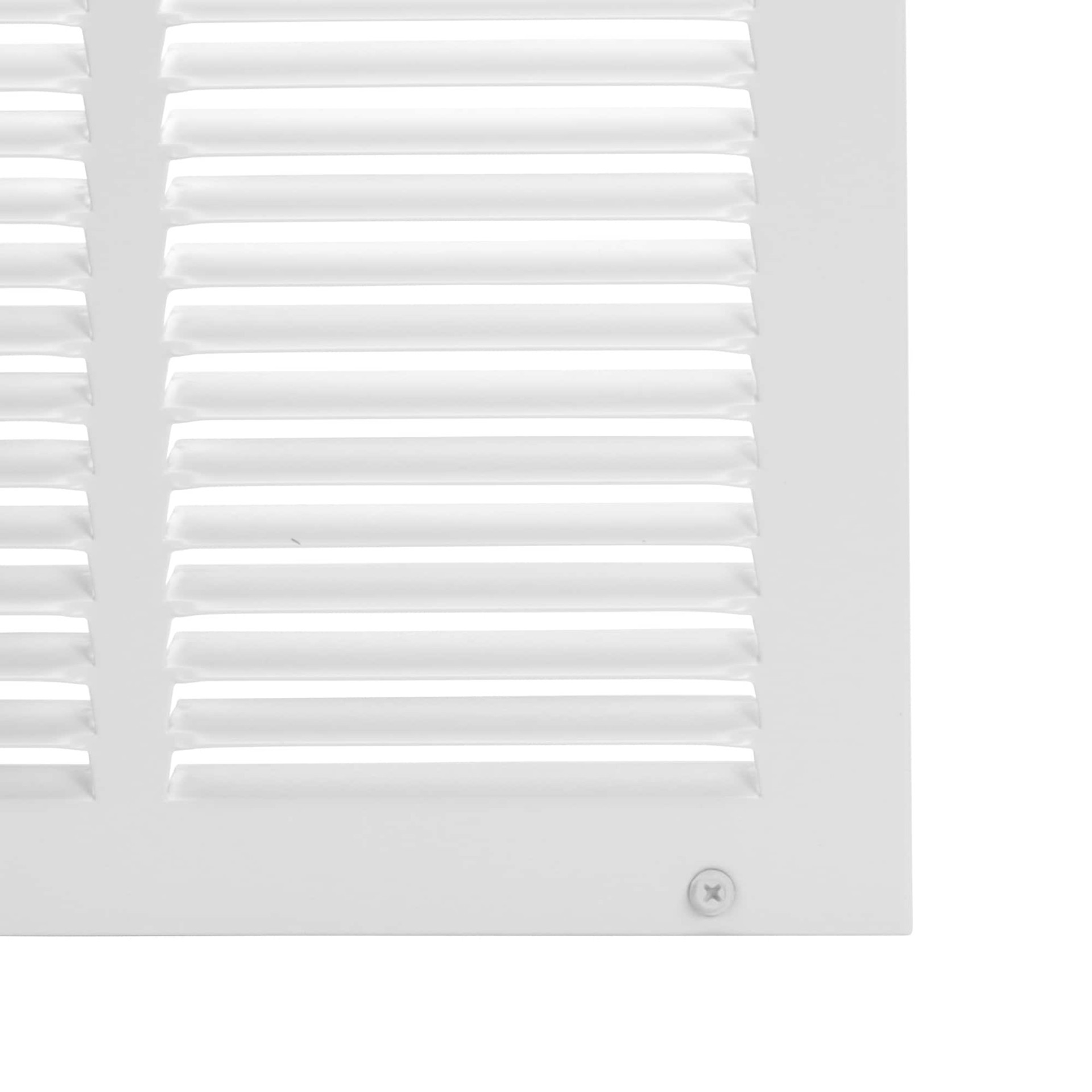 slide 3 of 4, RELIABILT 10-in x 10-in Steel White Sidewall/Ceiling Register, 1 ct