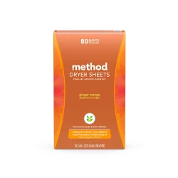 Method Ginger Mango Dryer Sheets - 80ct