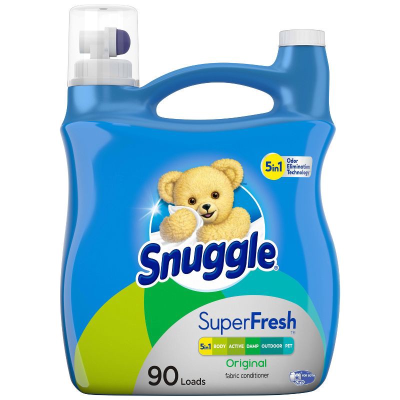 slide 1 of 1, Snuggle SuperFresh Liquid Fabric Softener - Original - 95 fl oz, 95 fl oz