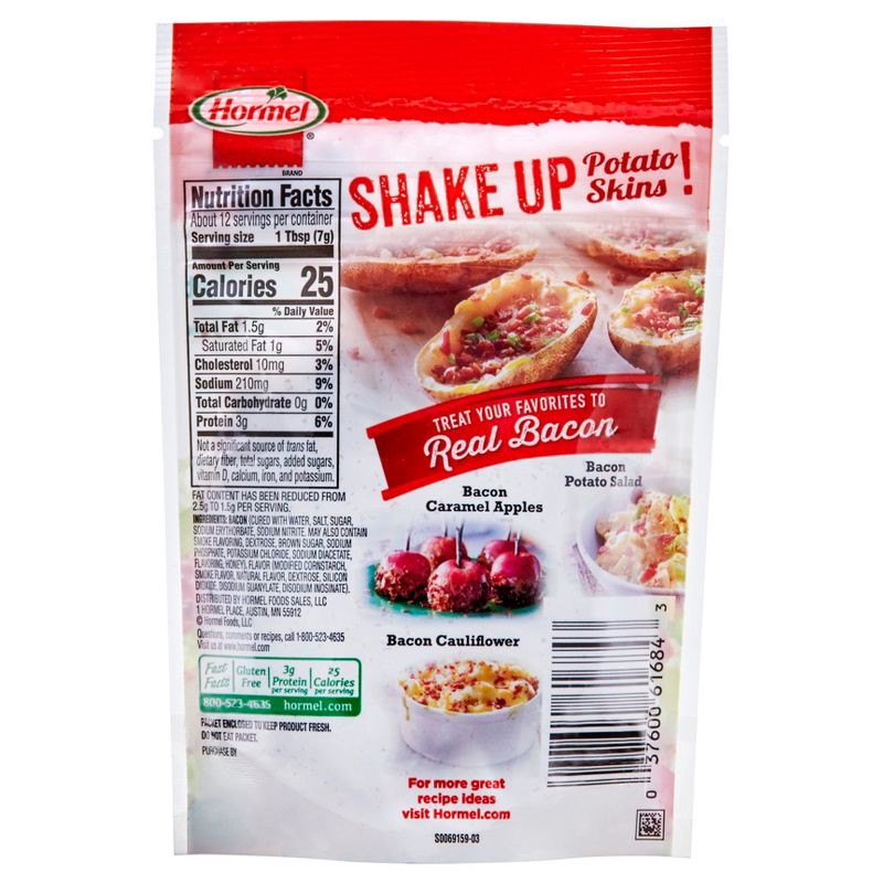 slide 3 of 9, Hormel Real Applewood Smoke-Flavored Crumbled Bacon - 3oz, 3 oz