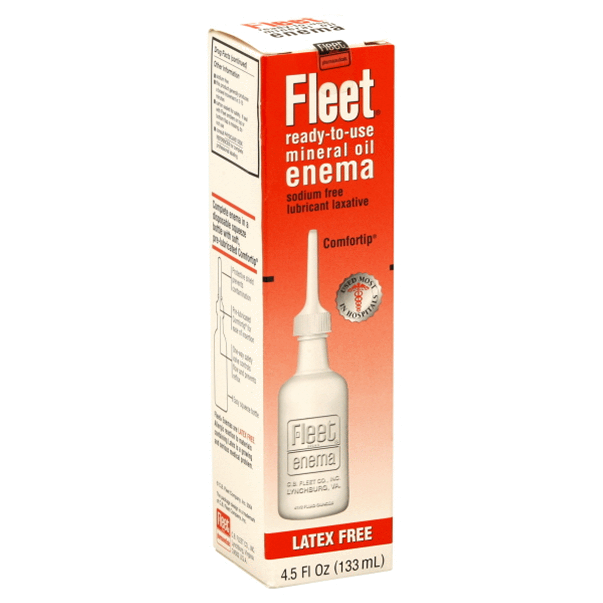 slide 1 of 1, Fleet Lubricant Laxative Mineral Oil Enema, 4.5 oz