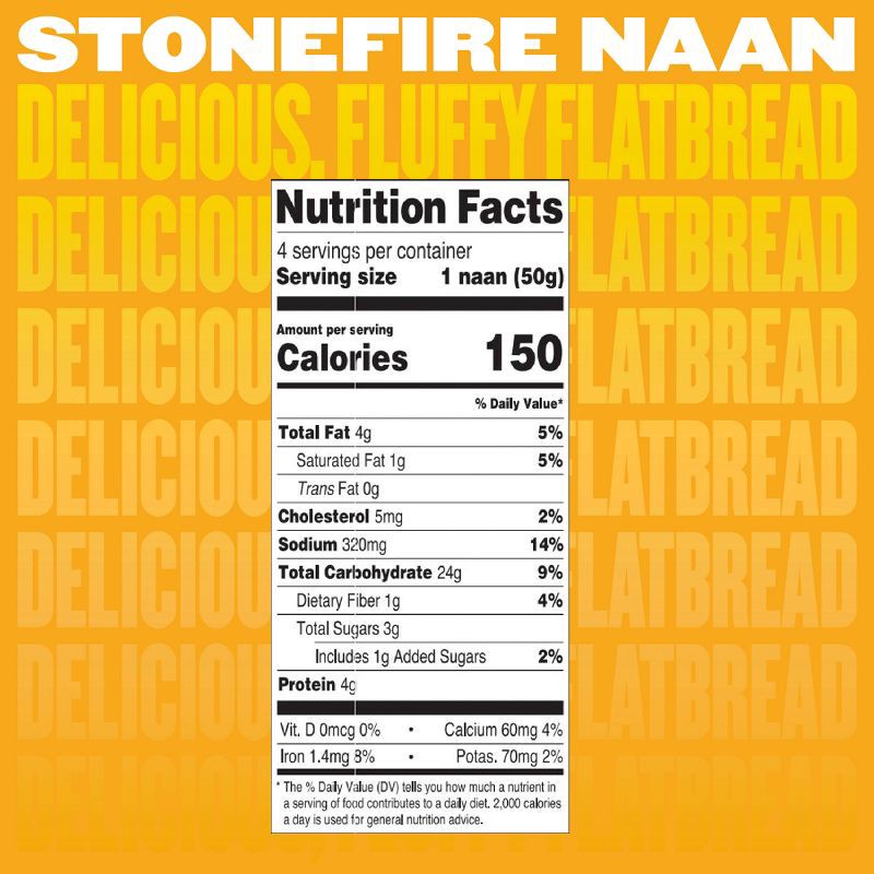 slide 6 of 8, Stonefire Mini Original Naan - 7.05oz/4ct, 7.05 oz, 4 ct