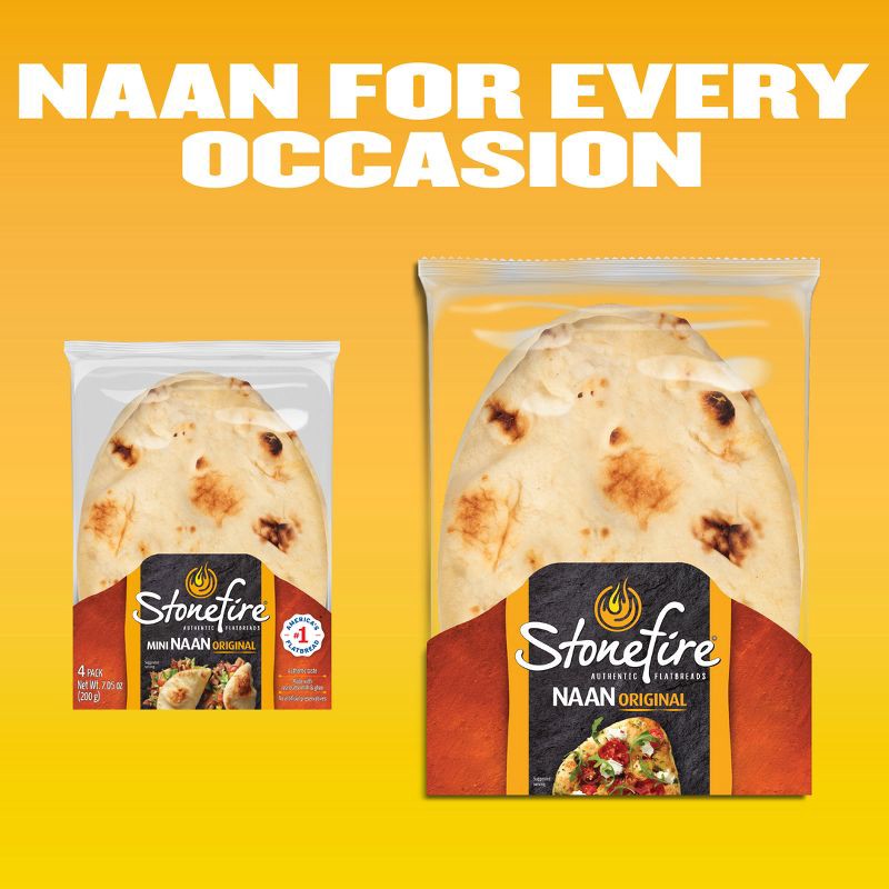 slide 8 of 8, Stonefire Mini Original Naan - 7.05oz/4ct, 7.05 oz, 4 ct