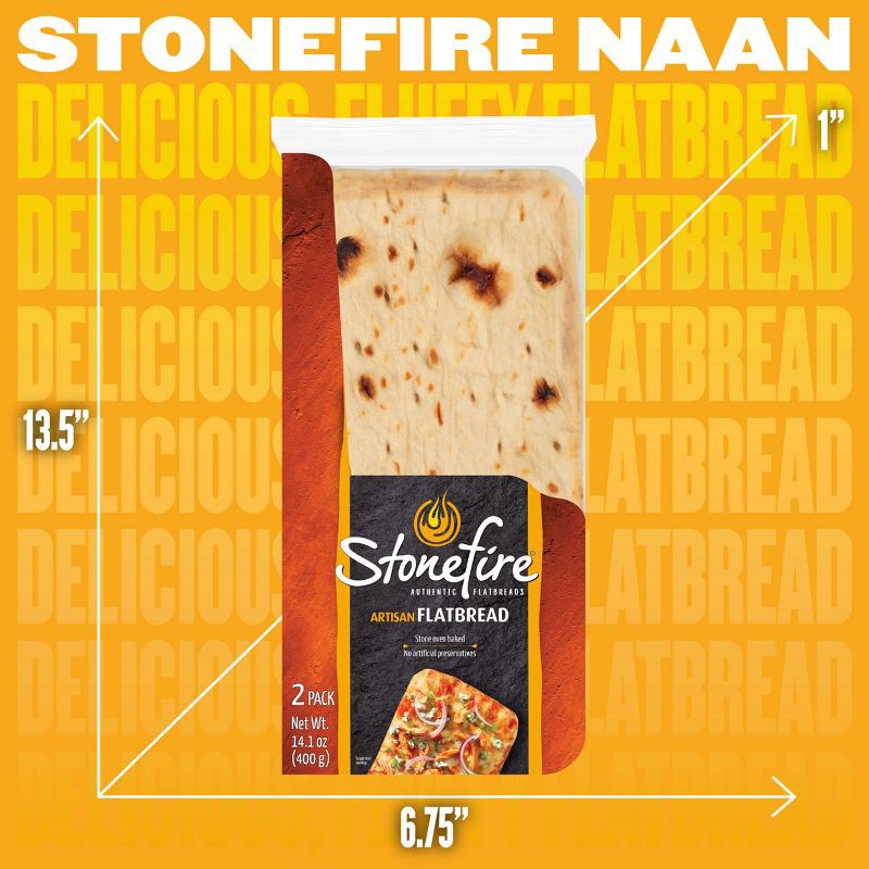 slide 7 of 8, Stonefire Artisan Flatbreads - 14.1oz/2ct, 14.1 oz, 2 ct